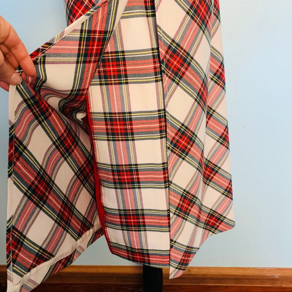 Trina Turk 'Brynne' Holiday Tartan Plaid Sleeveless Shift Dress Size 4 - Picture 6 of 11